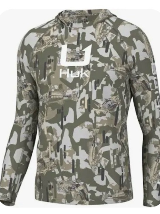 Huk Other - Huk KC Icon Apex Vert Long Sleeve Hoodie Moss Large